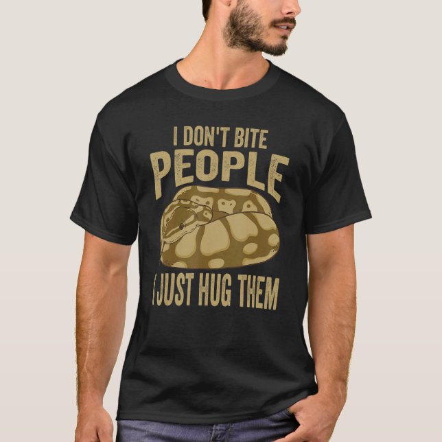 Noodle Reptile For Ball Python Herpetologist T-Shirt (Vorderseite)