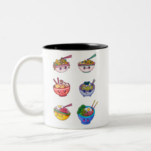 Noodle Shirt, Ramen Rice Sweater, asiatisches Shir Zweifarbige Tasse