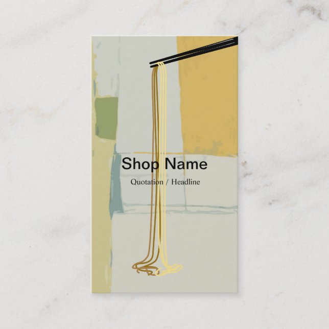 Noodle Shop Business Card Visitenkarte (Vorderseite)
