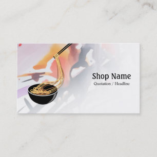 Noodle Shop Business Card Visitenkarte
