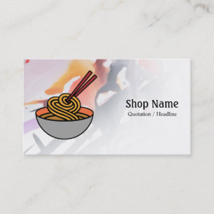 Noodle Shop Business Card Visitenkarte