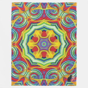 Noodles Kaleidoscope Fleece Blanket