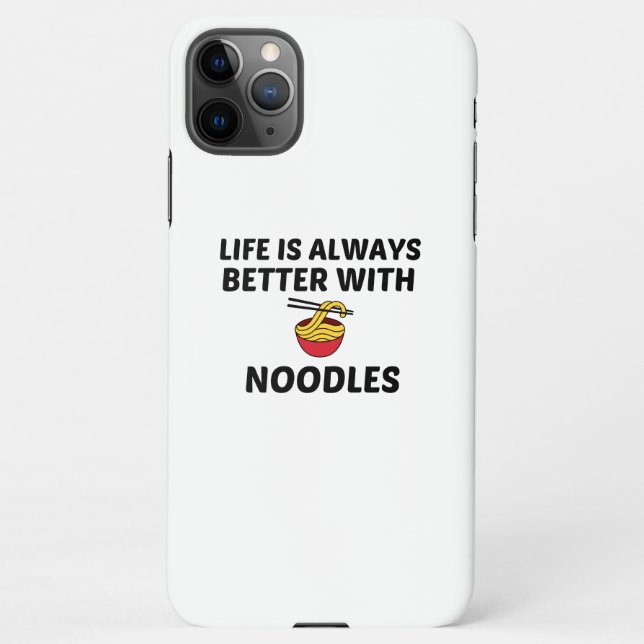 NOODLES LIFE IST BESSER iPhone HÜLLE (Rückseite)