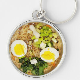 Noodles, Ramen Funny Soup Foto Schlüsselanhänger