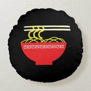 Noodles Rundes Kissen