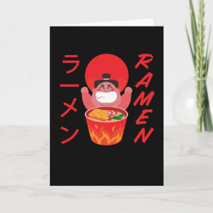 Noodles Sumo Wrestler Anime Manga Fun Japan Otaku Karte