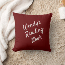 Nook Cushion, Red & White Throw Kissen