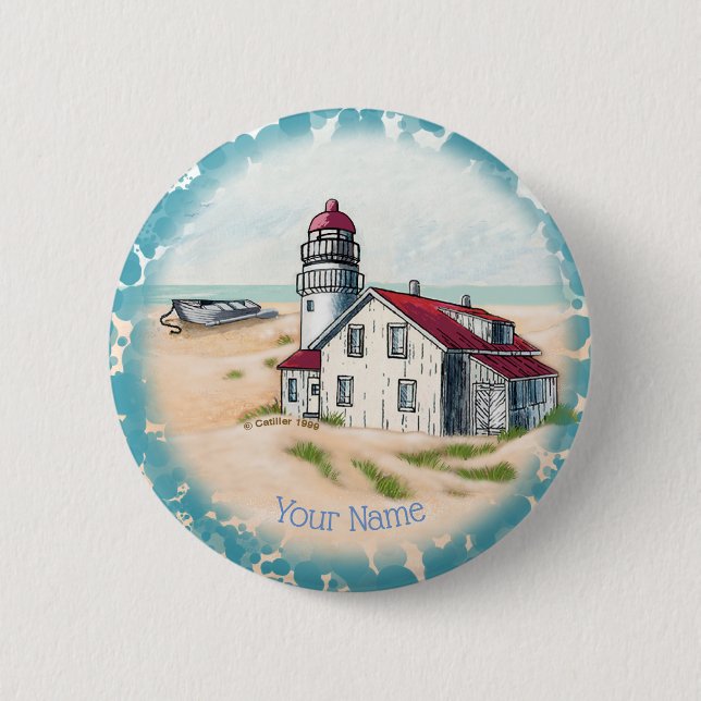 Noon Lighthouse Button (Vorderseite)