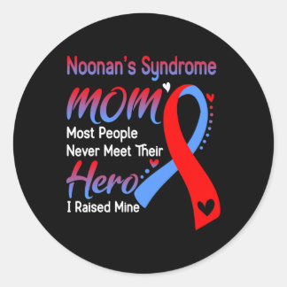 Noonans Syndrom Mama I Erweckte mein eigenes Syndr Runder Aufkleber