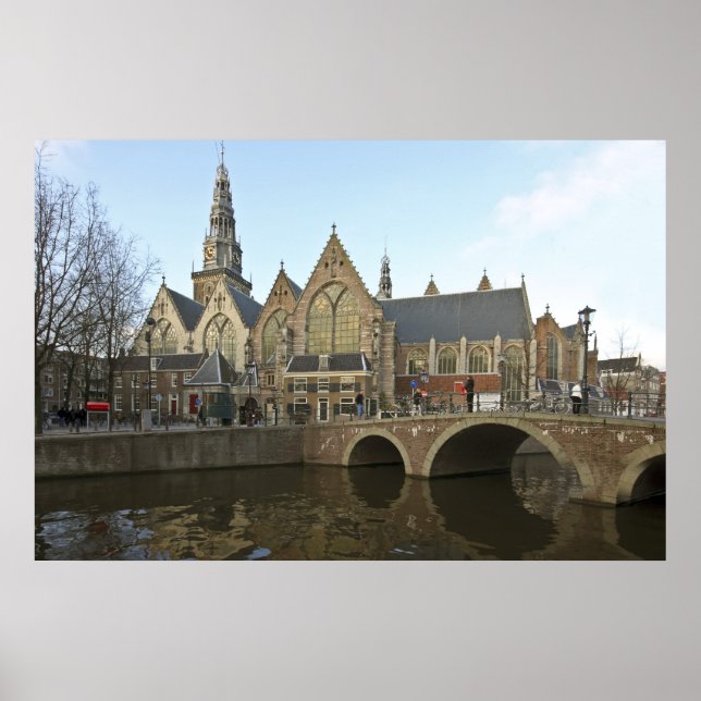 Noorderkerk in Amsterdam, Niederlande Poster (Vorne)