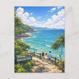 Noosa Nationalpark Australien Anime-Stil Postkarte