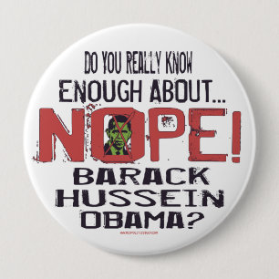 Nope AntiObama Knopf Button