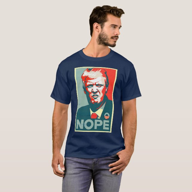 "Nope" Antitrumpf-Shirt T-Shirt (Vorne ganz)