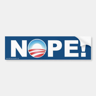 NOPE! AUTOAUFKLEBER
