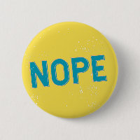 NOPE - Beunruhigte Typografie in blau und gelb