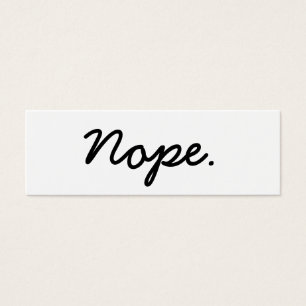 Nope ! Cartes