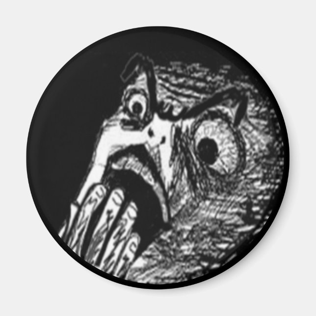 Nope Comic face Magnet (Vorne)