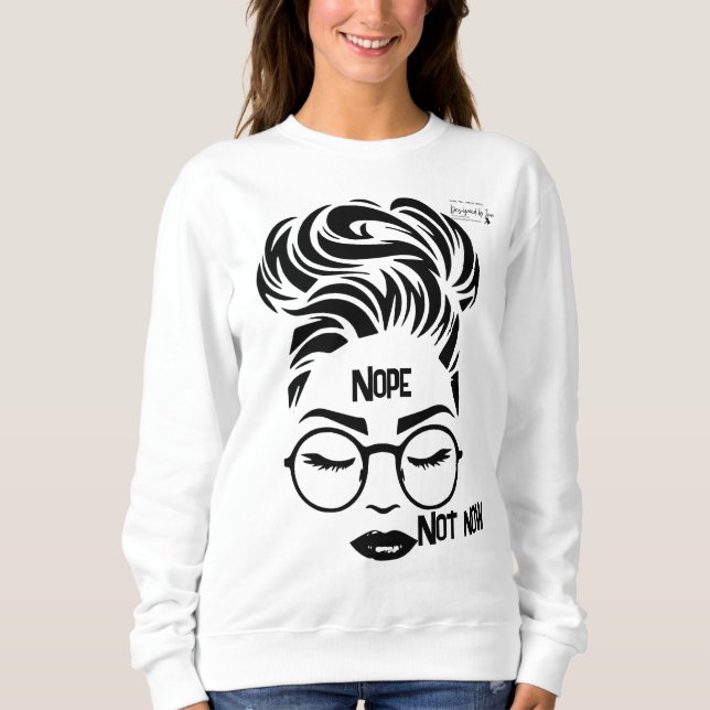 Nope Crewneck Sweater Sweatshirt (Vorderseite)