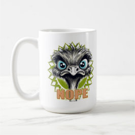 "Nope" Cute Ostrich Mug Kaffeetasse