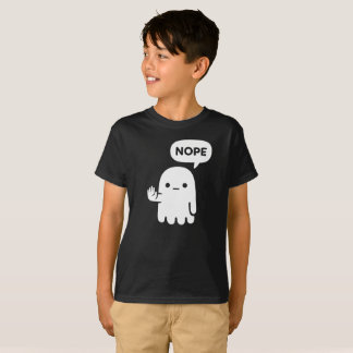 Nope Ghost | Funny Minimal Kids T-Shirt