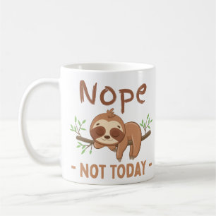 Nope, heute nicht Sloth, Funny Kaffeetasse