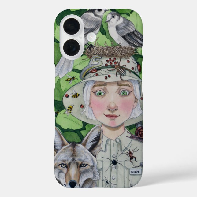 Nope iPhone 16 Hülle (Rückseite)