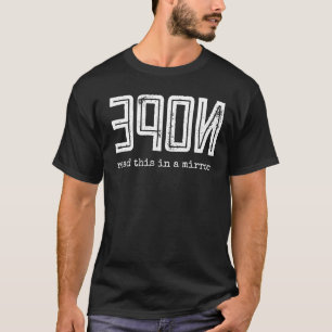 NOPE las dies in einer Vintagen Retrotypografie T-Shirt