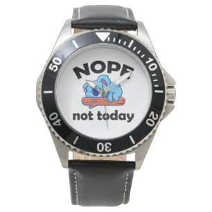NOPE, nicht heute. Lazy Koala. Armbanduhr