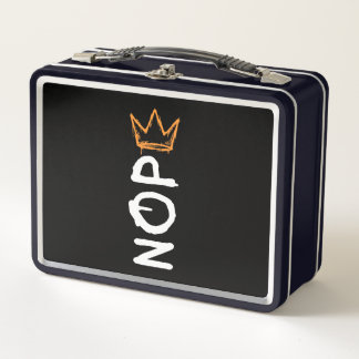 Nope No Kings America Democracy Anti-Trump I Metall Brotdose