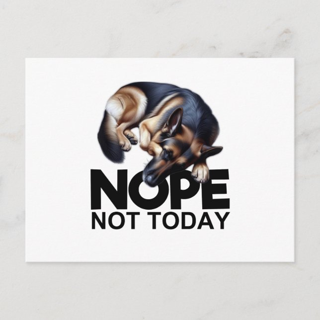 Nope Not German Shepherd Postkarte (Vorderseite)