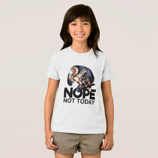 Nope Not German Shepherd Tri-Blend Shirt (Vorderseite Voll)