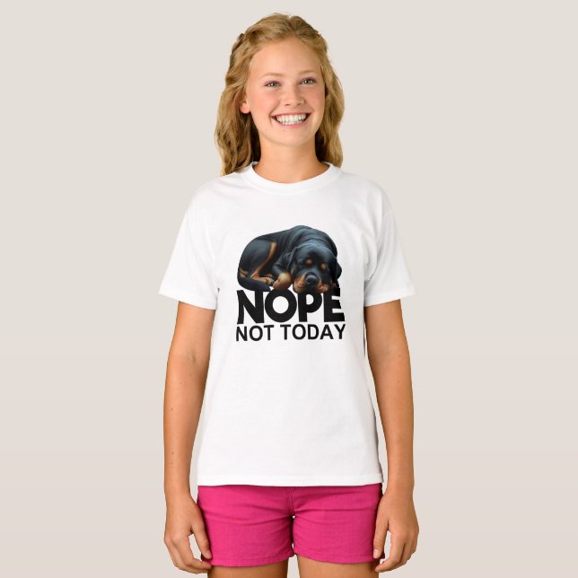 Nope Not Rottweiler T-Shirt (Vorne ganz)