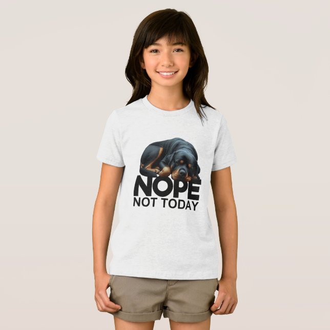 Nope Not Rottweiler Tri-Blend Shirt (Vorderseite Voll)