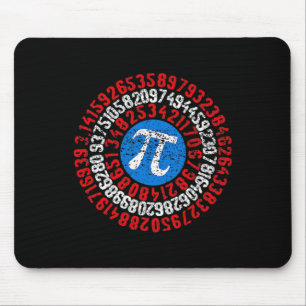 Nope Pi Day Funny Face Mask Teacher Student Quark Mousepad