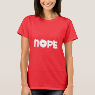 Nope Red T Shirt für Frauen/Mädchen