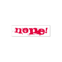 NOPE ! Timbre - encre rouge