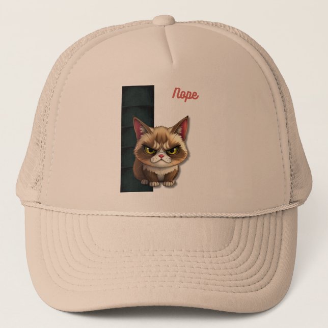 Nope Truckerkappe (Vorderseite)