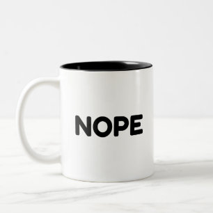 NOPE ZWEIFARBIGE TASSE