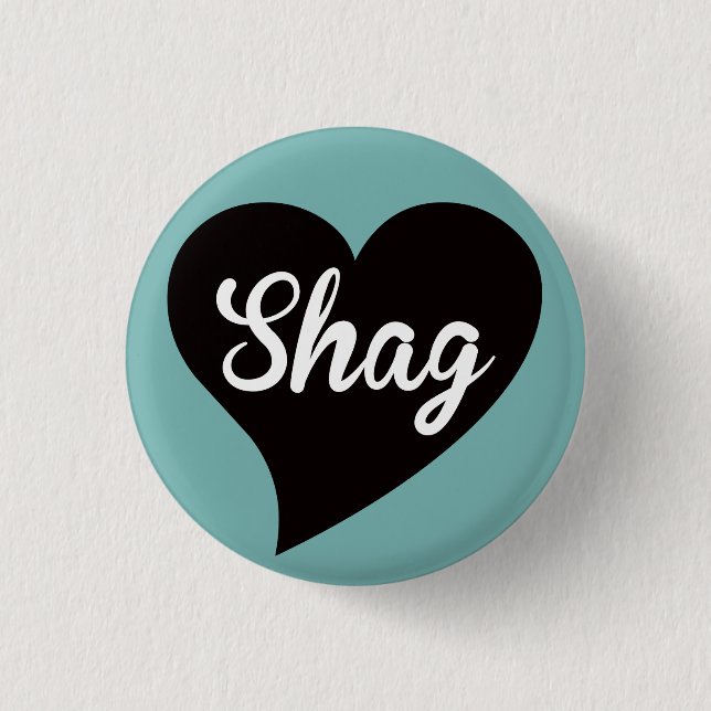 Noppe-schwarzer Herz-Pfau Button (Vorderseite)