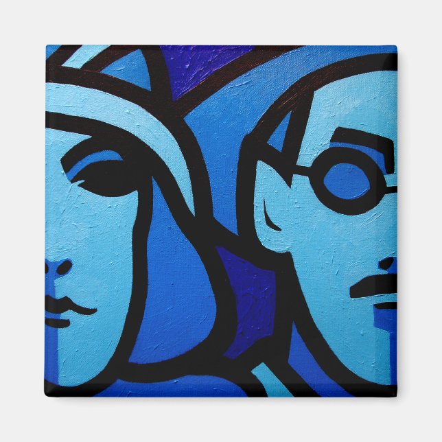 Nora Barnacle und James Joyce Magnet (Vorne)