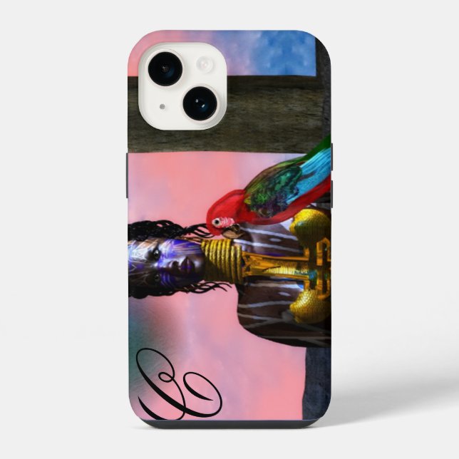 NORA CYBER-KRIEGER-MONOGRAMM iPhone HÜLLE (Rückseite)