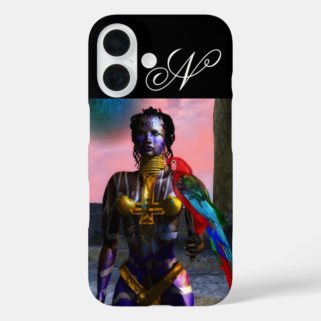 NORA CYBER WARRIOR MONOGRAM iPhone 16 HÜLLE (Rückseite)