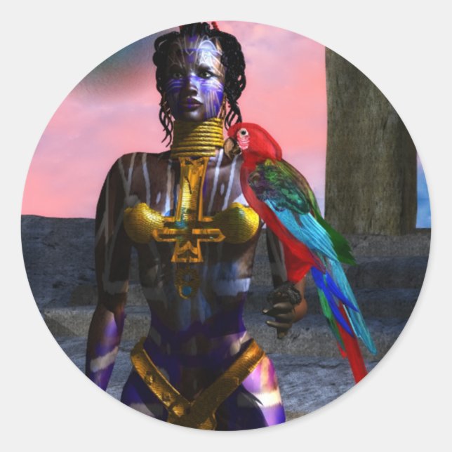 NORA CYBER WARRIOR RUNDER AUFKLEBER (Vorderseite)