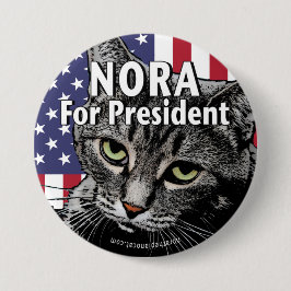 Nora für Präsidenten Button #7