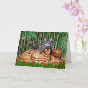 Nora The Piano Cat - Carte pliée vierge - Style 00