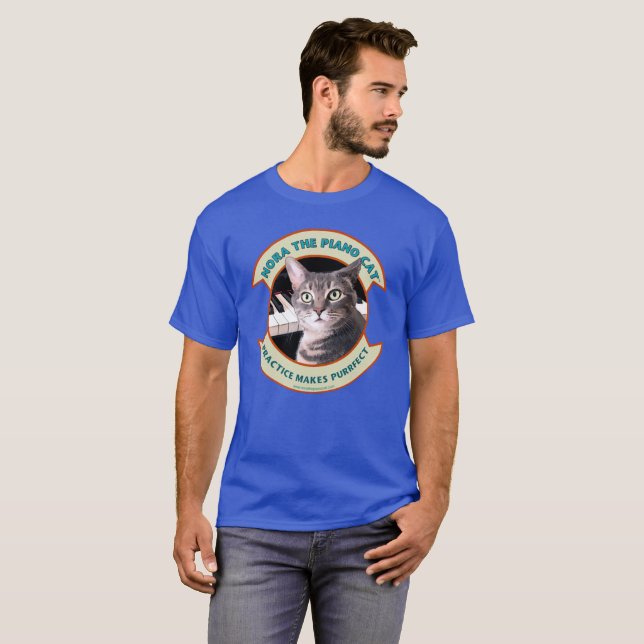 Nora The Piano Cat - T - Shirt (Vorne ganz)