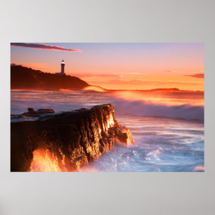 Norah Head Lighthouse Soldiers Beach, Australien Poster
