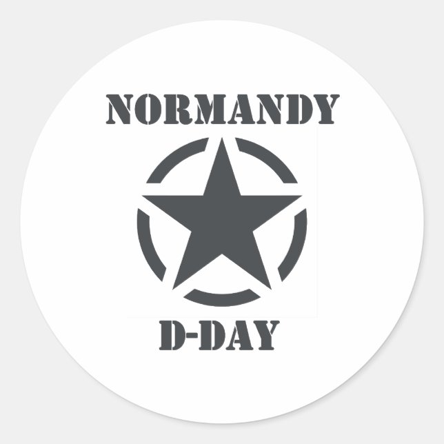 Norandy D-Day Runder Aufkleber (Vorderseite)