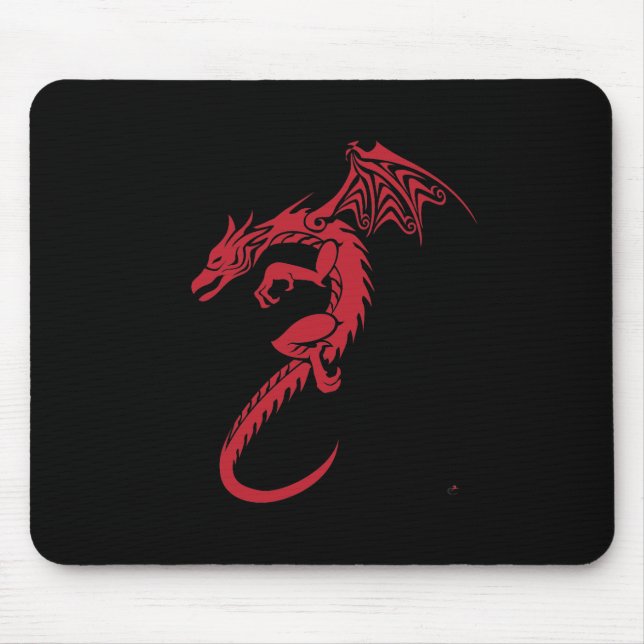 Norbert der rote Drache Mousepad (Vorne)