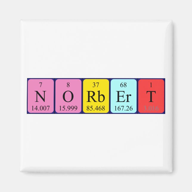Norbert Periodenmagnet Magnet (Vorne)